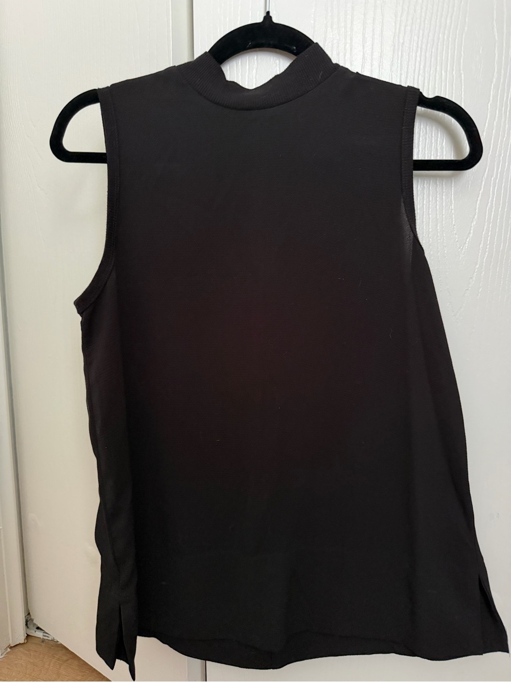 bobeau Black Sleeveless Mock Neck Tank